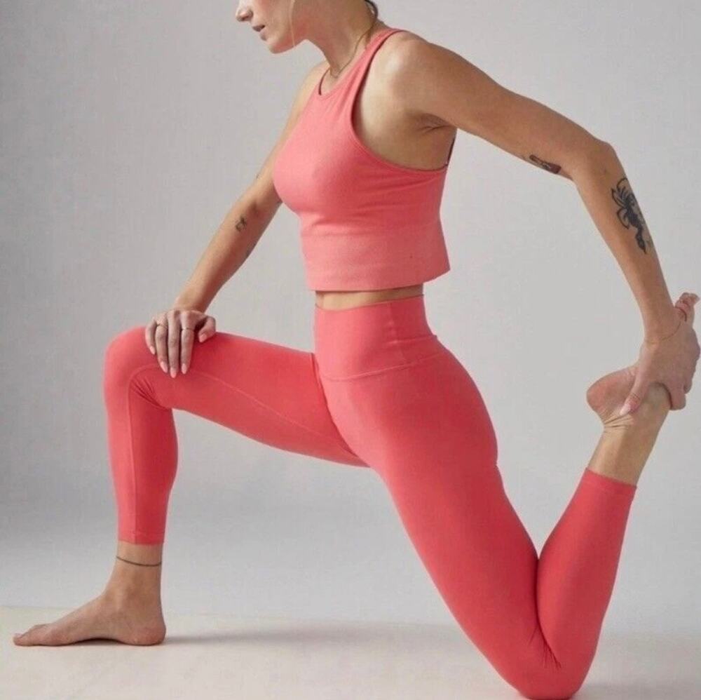 Workout Activewear Fitness Yoga Athleta 7/8 Elation High Waist Cropped Leggings